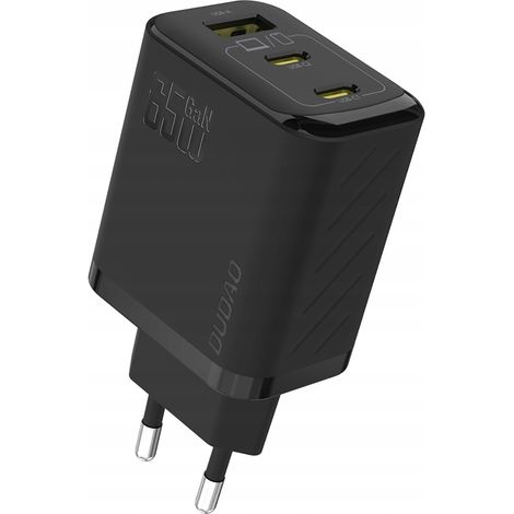 A29 GaN USB-C USB-A 65W Wandladegerät – Schwarz (1/5)