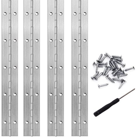 Charniere Piano 25cm Charniere Inox avec Vis et Tournevis (1/5)