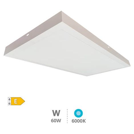 Panel superficie LED rectangular Kisongo 120x60cm 60W 6000K Blanco (1/5)
