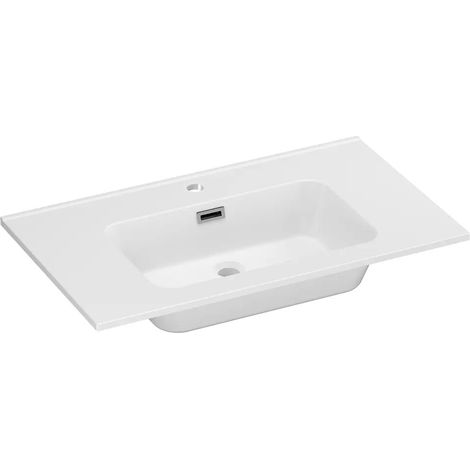 Lavabo encastré 61x46 en résine minérale Vael (1/3)
