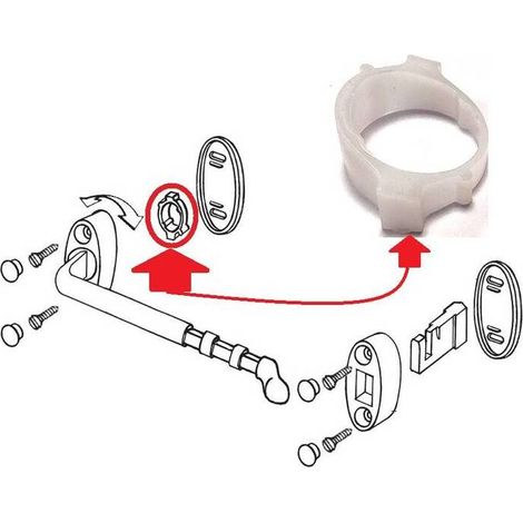 R SUPPORTO X FERMAIMPOSTE BRUCO PLASTICA NERA(PZ.2)