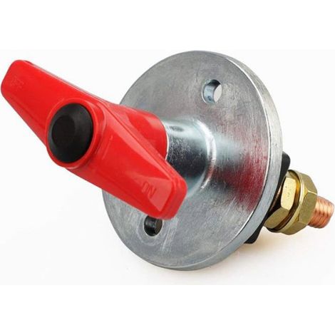 Interrupteur Coupure Isolateur Batterie Coupe Circuit,12V-60V 300A Batterie à clé Fixe Universelle Voiture Déconnecter l'isolateur (1/5)