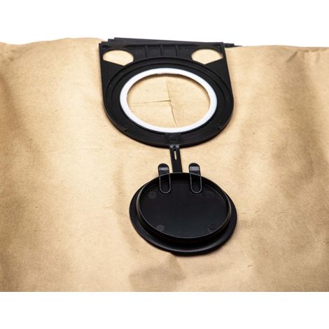 vhbw 5x bolsa compatible con Metabo ASA 1200, ASA 1202, ASA 32 L aspiradora - papel, 76.3cm x 30.1cm, marrón (1/2)