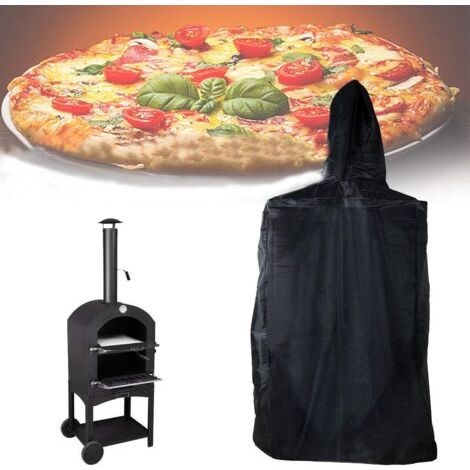 Housse de four à pizza extérieure, housse de protection pour fours de jardin avec cordon, étanche, anti-poussière, noir Oxford 4565165Cm A Anti-algues et anti-vase pour bassin (1/5)