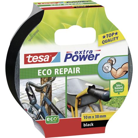 tesa ECO REPAIR 56431-00000-00 Gewebeklebeband tesa® extra Power Schwarz (L x B) 10 m x 38 mm 1 St. (1/5)