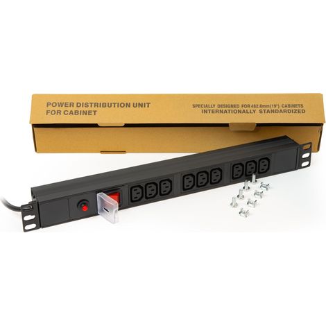 Multiprise, 9 Prises Femelles IEC C13, pour Rack de 19” (1/5)