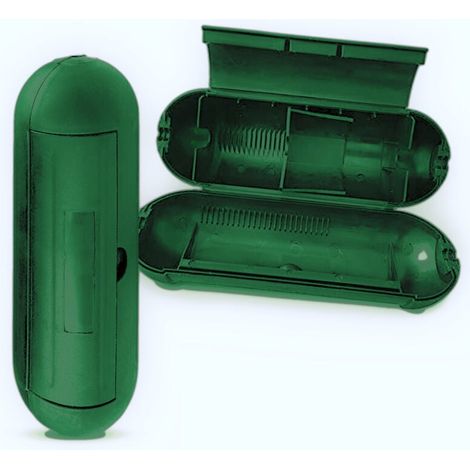 Cache-fil de sécurité extérieur extensible pour guirlandes lumineuses, fontaines, pompes de piscine, climatiseurs, etc. Simple, vert (1/3)