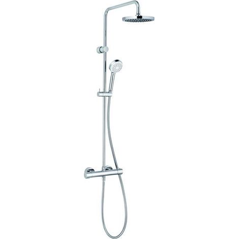 KLUDI LOGO Thermostat Dual Shower System, Wandmontage, Steigrohr (1/4)