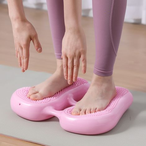 Multifunktionaler Stepper für Zuhause – für stationäre Übungen – Fußpedale – Fitnessgerät – geräuschlose, aufblasbare Balancematte für drinnen (1/3)