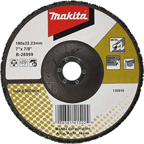 Makita Reinigungsscheibe schwarz 180 mm glasfaserverstärkt - B-28999 (1/2)