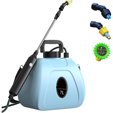 Pulverizador eléctrico portátil, pulverizador a batería, botella pulverizadora para jardín para limpieza, desinfección y riego (7 L) (1/5)