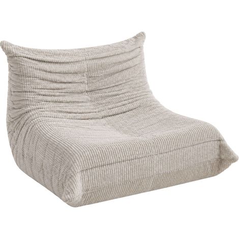 Puff Salón, Sillón Puff Cloud con Relleno Incluido para Adulto Beige (1/5)