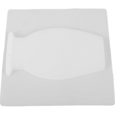 Vase adhésif mural générique en silicone blanc, durable et élégant, idéal (1/5)