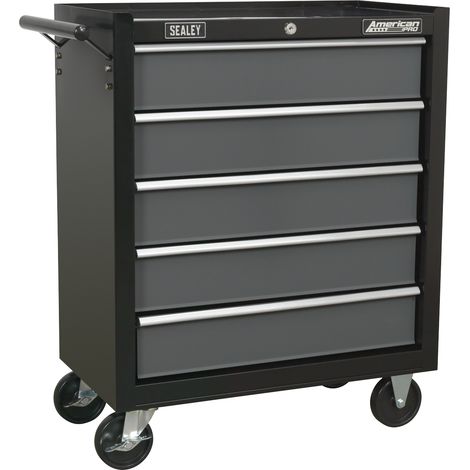 Sealey AP2505B American PRO® Rollcab 5 Drawer - Black/Grey