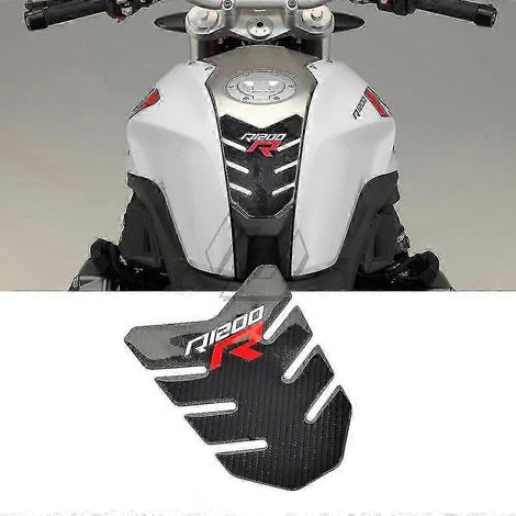 Protection autocollante de réservoir aspect fibre de carbone 3D anti-rayures pour BMW R1200R/R1200GS (1/4)