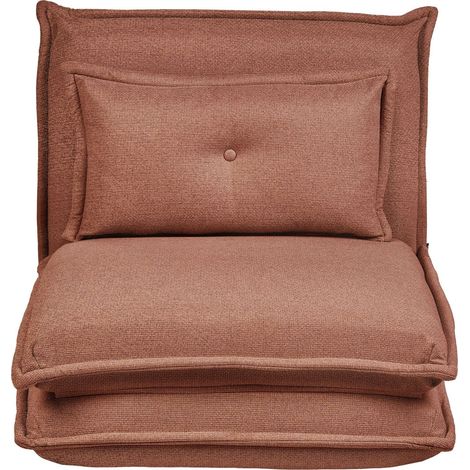 1-Sitzer Schlafsofa DELLEN Stoff Braun