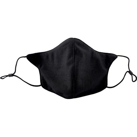 Masque noir de protection de qualité supérieure, avec pince-nez et lanières réglables. Masque en coton, masque facial en tissus lavable et durable(5pc) Lefou (1/5)