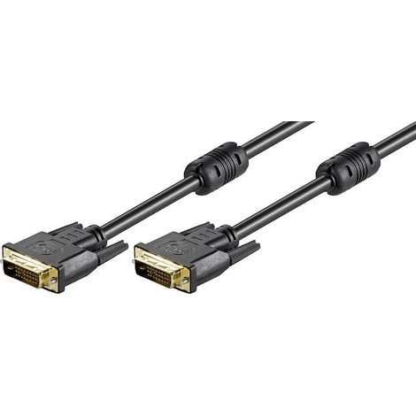 Câble MicroConnect DVI-D (24+1) Dual Link avec ferrite de 2 m (1/2)