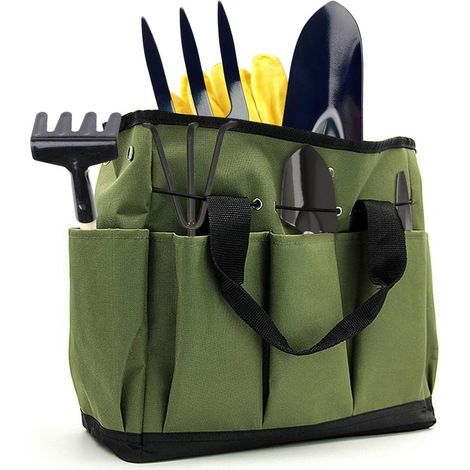 Gartengerätetasche, Aufbewahrungstasche für Gartengeräte, Geschenk-Organizer mit mehreren Fächern, herausnehmbarer Gartenbeutel (1/5)