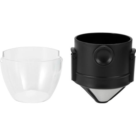 Tragbarer Edelstahl-Kaffeefilter, wiederverwendbarer Tropffilter für Kaffee und Tee, Trichter (1/5)