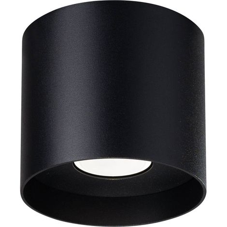 Plafonnier Mika 1 GU10 noir ALU Sollux SL.1281 (1/5)