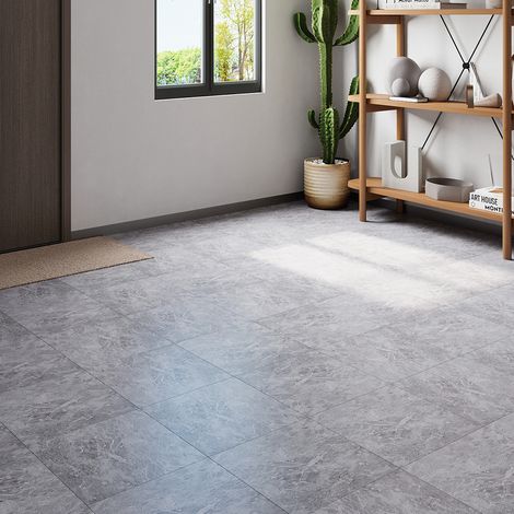 24Pcs Marble Texture Self-adhesive PVC Flooring Tile (1/5)