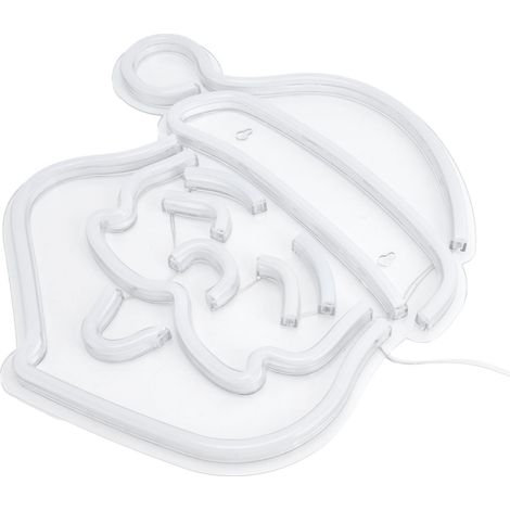 Lampe néon LED Père Noël, décoration murale lumineuse pour chambre, fête d'anniversaire, bar, club (1/5)