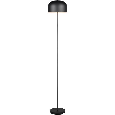 Lampadaire de salon LED tactile variateur batterie USB noir H 147cm (1/3)