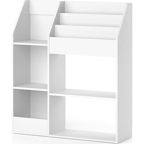 Kinderregal Luigi, Weiß, 100.4 x 114.2 cm ohne Faltboxen, Vicco
