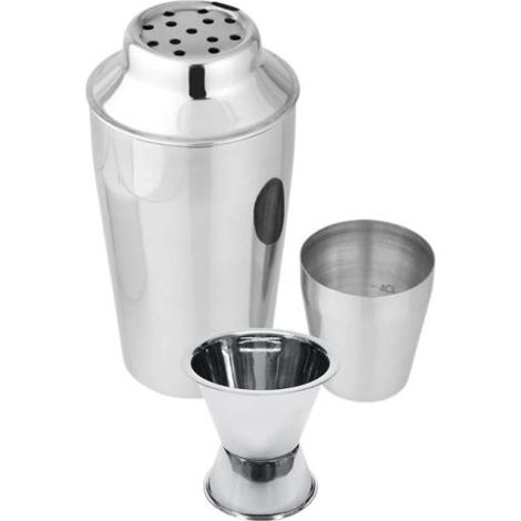 400 ml stainless steel cocktail shaker set and 2 and 4 cl alcohol dispenser - FACKELMANN - Bar Concept (1/5)