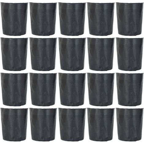 Lot de 300 pots en plastique pour semis et semis 8 x 8 cm H354 (1/4)