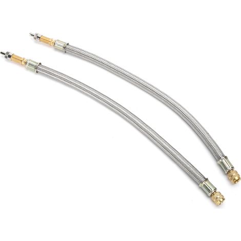 Beyamis 2 rallonges de valve de pneu 300 mm/11,8 pouces 334000 pour camions, camping-cars, remorques et véhicules lourds (1/5)