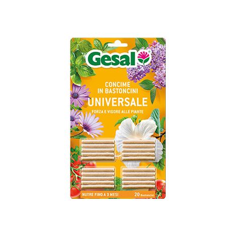 Engrais en bâtonnets universel – 20 pièces – GESAL – Nutrition prolongée pour plantes en pot