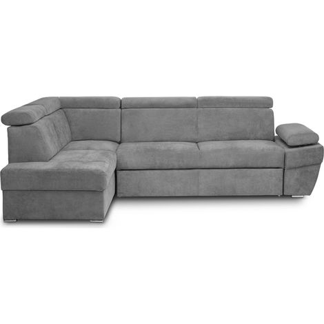 KONSIMO RATLO Ecksofa , Schlaffunktion, 4 /5 Sitzer, Bettkasten, grau (1/5)