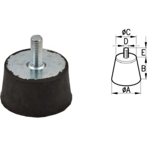 Antivibranti speciali tronco conico - 60689