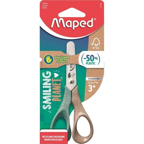 Ciseaux - MAPED - Vivo Smiling Planet - Ergonomiques - Multicolores - Pour gauchers
