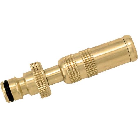 1 Lance d'arrosage, Laiton massif, Jet réglable, Raccord rapide, Jardin, Nettoyage