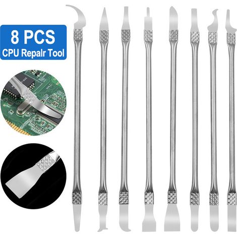 3-in-1 IC-Chip-Reparaturwerkzeugset, CPU-Extraktor aus Metall, für Handy, Computer (1 Set) (1/5)