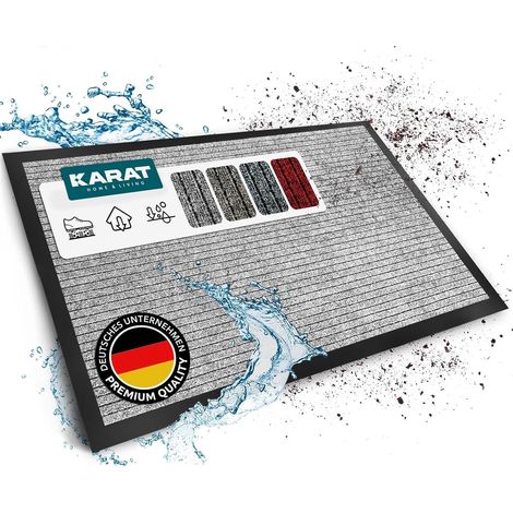 Tapis entrées commerciales, halls d'immeuble, Gris 150 x 180 cm (1/5)