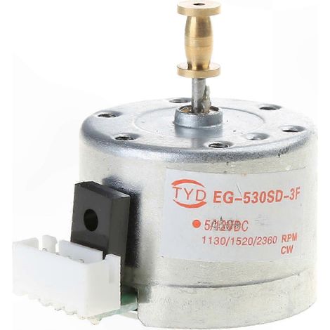 Moteur EG530SD-3F DC5-12V pour platine vinyle, pièces détachées pour tourne-disque, remplacement pour phonographe, moteur professionnel pour gramophone (1/5)