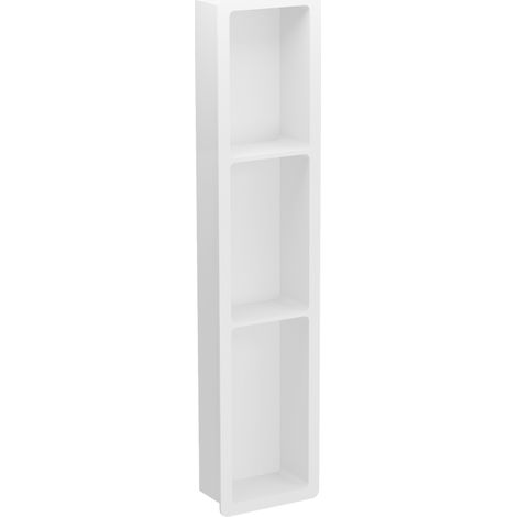 Mexen X-Wall-K Nischenregal aus Konglomerat 93,2 x 20,7 cm, weiß - 1900932010 (1/2)