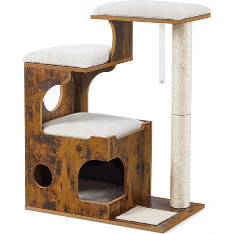 Arbre à Chat, Hauteur 88 cm, 3 Plate-Formes et 1 Niche (1/5)