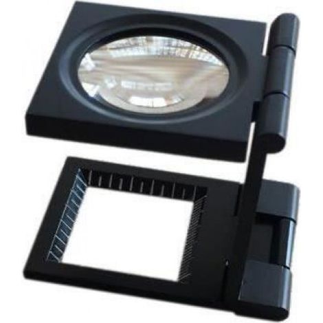 Loupe Compte-fils - 10X - Pliable - Avec Échelle Fixe En Cm Et Pouces - Pour Horlogerie Bijouterie Tissage - 1 Pièce (1/5)