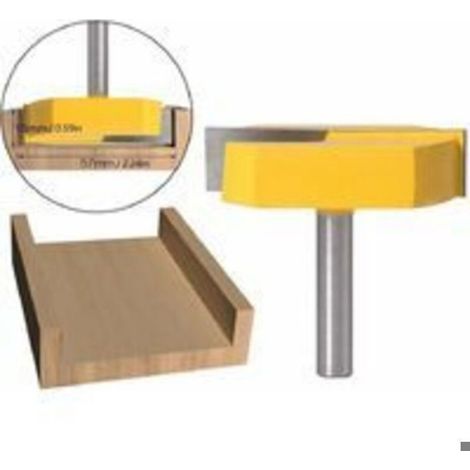 Fraise De Queue - 8 mm x 57 mm - Pour Concasseur Et Niveleuse - Nettoyage De Surface Inférieure - Raboteuse Bois - Carbure - 1 Pièce (1/5)