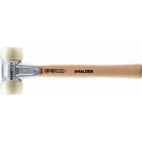 Maza BASEPLEX, Nylon / nylon con caja de fundición inyectada de zinc y mango de madera - D=30 mm - 3908.030