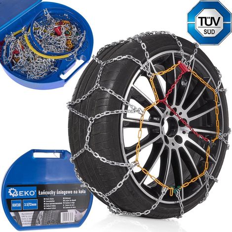 Cadenas de Nieve 12 Mm 3,5 Mm para Eje Dos Ruedas Rendimiento Superior (1/5)
