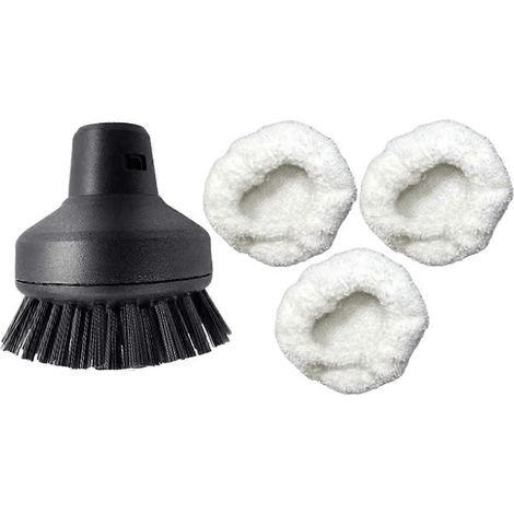 Ensemble housse en tissu vapeur et brosse en nylon pour nettoyeurs vapeur Kärcher Easyfi SC1 SC2 SC3 SC4 SC5 SC7 CTK10 CTK20 (1/4)