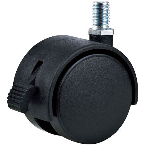 RUOTA PER MOBILI DOPPIA ø 40 - perno MA8 - capacità kg 25 - pz 2 BL