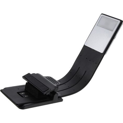 Lampe de lecture LED rechargeable - Quatre niveaux de luminosité (avec pince) (1/5)