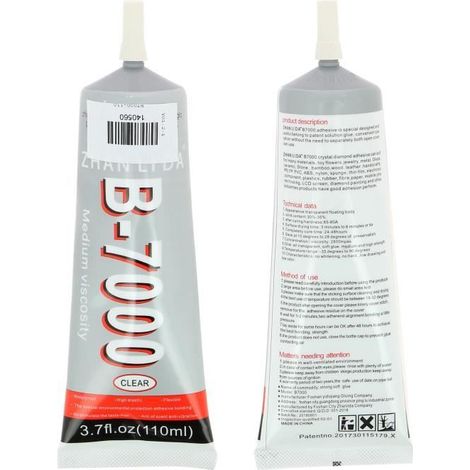Colle - AVIZAR - B-7000 - 110ml - Remplacement LCD - Embout de Précision